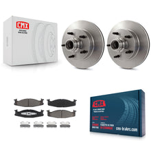 Load image into Gallery viewer, Front Disc Brake Rotors Hub And Ceramic Pads Kit For Ford F-150 E-150 Econoline