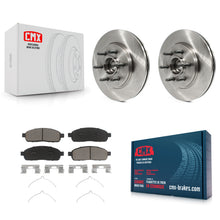Charger l'image dans la galerie, Front Disc Brake Rotors Hub &amp; Ceramic Pad Kit For Ford F-150 Lincoln Mark LT RWD