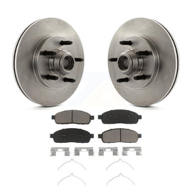 [Front] 2004 Ford F-150 RWD With 5 Lug Wheels Premium OE Brake Rotors & Ceramic Pads Kit For Max Braking