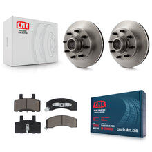Charger l'image dans la galerie, Front Brake Rotor Hub Ceramic Pad Kit For Chevrolet Tahoe GMC C2500 Express 3500