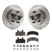 Charger l&#39;image dans la galerie, Front Disc Brake Rotors Hub And Ceramic Pad Kit For C1500 Chevrolet GMC Suburban