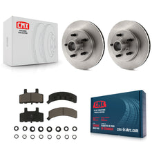 Charger l'image dans la galerie, Front Disc Brake Rotors Hub And Ceramic Pad Kit For C1500 Chevrolet GMC Suburban