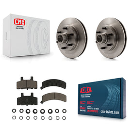 Front Brake Rotors & Ceramic Pad Kit For Chevrolet C2500 Express 2500 GMC Savana