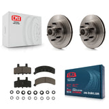 Front Brake Rotors & Ceramic Pad Kit For Chevrolet C2500 Express 2500 GMC Savana