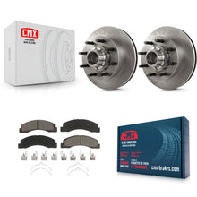 Load image into Gallery viewer, Front Disc Brake Rotor Ceramic Pad Kit For Ford F-250 Super Duty F-350 Excursion