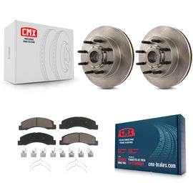 [Front] 2005 Ford Excursion RWD Premium OE Brake Rotors & Ceramic Pads Kit For Max Braking