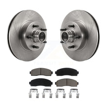 Charger l&#39;image dans la galerie, Front Disc Brake Rotors Hub And Ceramic Pads Kit For 2010-2011 Ford Ranger RWD