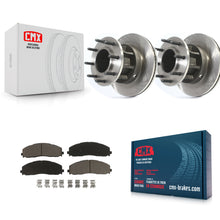Charger l'image dans la galerie, Front Disc Brake Rotor Hub &amp; Ceramic Pad Kit For Ford F-350 Super Duty F-250 RWD