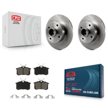 Load image into Gallery viewer, Rear Disc Brake Rotors Hub Assembly And Ceramic Pads Kit For Volkswagen Cabrio