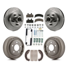 Load image into Gallery viewer, Front Rear Disc Brake Rotors Hub Ceramic Pads And Drum Kit (7Pc) For GMC Yukon