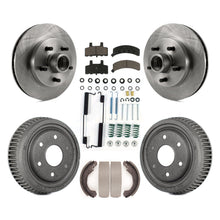 Load image into Gallery viewer, Front Rear Disc Brake Rotor Hub Ceramic Pad And Drum Kit (7Pc) For GMC Yukon RWD