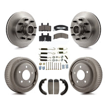 Load image into Gallery viewer, Front Rear Disc Brake Rotors Hub Ceramic Pads And Drum Kit (7Pc) For GMC Yukon