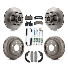 Front Rear Brake Rotor Ceramic Pad & Drum Kit (7Pc) For Chevrolet C1500 Suburban