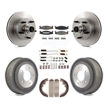 Charger l&#39;image dans la galerie, Front Rear Brake Rotors Ceramic Pad Drum Kit (7Pc) For Ford E-150 Econoline Club