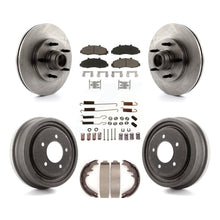 Load image into Gallery viewer, Front Rear Disc Brake Rotors Hub Ceramic Pads And Drum Kit (7Pc) For Ford F-150