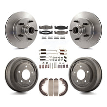 Load image into Gallery viewer, Front Rear Disc Brake Rotors Ceramic Pad Drum Kit (7Pc) For Ford E-150 Econoline