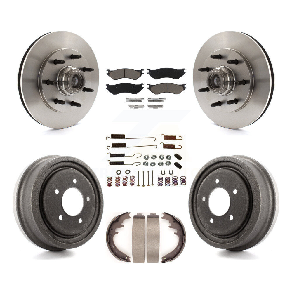 [Front+Rear] 1999 Ford F-150 RWD Premium OE Brake Kit & Ceramic Pads For Max Braking