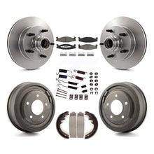 Charger l&#39;image dans la galerie, Front Rear Brake Rotor Ceramic Pad Drum Kit (7Pc) For Ford F-150 E-150 Econoline