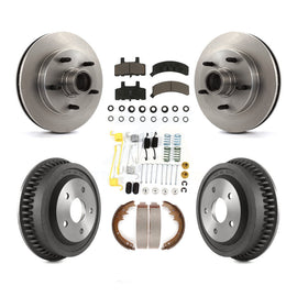 [Front+Rear] 94-99 Dodge Ram 1500 RWD Premium OE Brake Rotor Drum Kit & Ceramic Pads For Max Braking