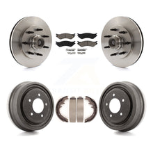 Charger l'image dans la galerie, Front Rear Disc Brake Rotor Hub Ceramic Pad And Drum Kit For 1999 Ford F-150 RWD