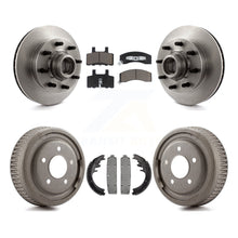 Charger l'image dans la galerie, Front Rear Disc Brake Rotors Ceramic Pad &amp; Drum Kit For Chevrolet C1500 Suburban