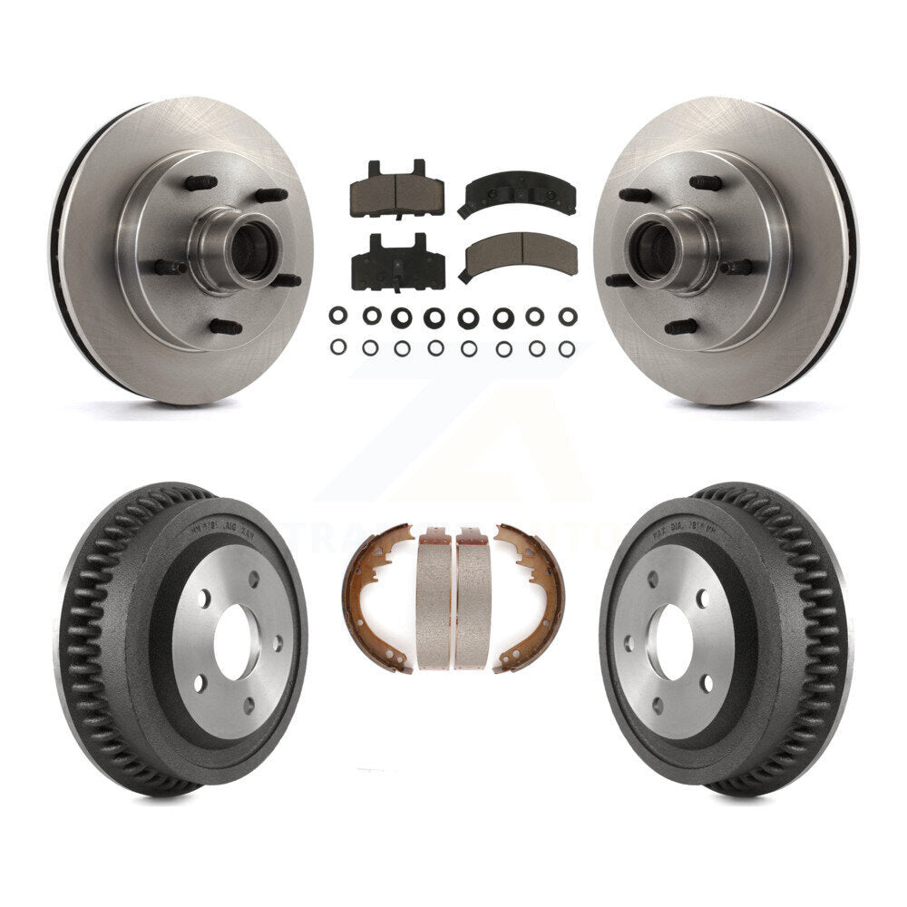 [Front+Rear] 1994-1999 Dodge Ram 1500 RWD Premium OE Brake Kit & Ceramic Pads For Max Braking