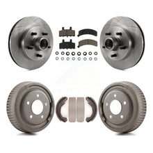 Load image into Gallery viewer, Front Rear Disc Brake Rotors Hub Assembly Ceramic Pad And Drum Kit For GMC Yukon