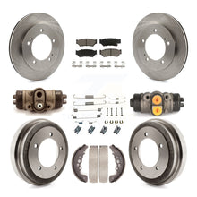 Load image into Gallery viewer, Front Rear Brake Rotor Ceramic Pad &amp; Drum Kit (9Pc) For Chevrolet Tracker Suzuki