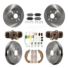 Load image into Gallery viewer, [Front+Rear] 2008 Toyota Prius Premium OE Brake Rotor Drum Kit &amp; Ceramic Pads For Max Braking
