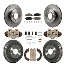 Load image into Gallery viewer, Front Rear Disc Brake Rotors Ceramic Pads And Drum Kit (9Pc) For Honda Civic