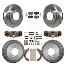 Charger l'image dans la galerie, Rotors de frein à disque avant et arrière, plaquettes en céramique et Kit de tambour (9 pièces) pour Toyota 4Runner 