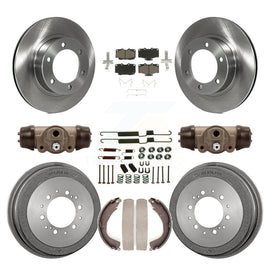 Rotors de frein à disque avant et arrière, plaquettes en céramique et Kit de tambour (9 pièces) pour Toyota 4Runner 