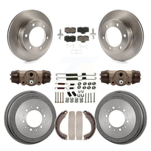 Charger l&#39;image dans la galerie, Rotors de frein à disque avant et arrière, plaquettes en céramique et Kit de tambour (9 pièces) pour Toyota 4Runner 