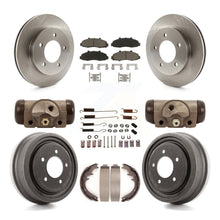 Charger l&#39;image dans la galerie, Front Rear Disc Brake Rotors Ceramic Pads And Drum Kit (9Pc) For Ford F-150 4WD