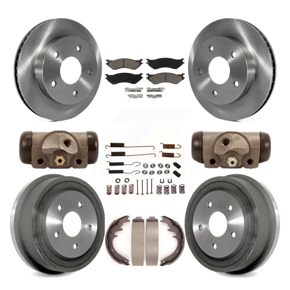 [Front+Rear] 00-01 Dodge Ram 1500 RWD Premium OE Brake Kit & Ceramic Pads For Max Braking