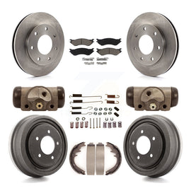 [Front+Rear] 1999 Ford F-150 4WD Premium OE Brake Rotor Drum Kit & Ceramic Pads For Max Braking