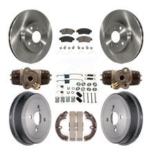 Load image into Gallery viewer, Front Rear Brake Rotor Ceramic Pad &amp; Drum Kit (9Pc) For Toyota Corolla Geo Prizm