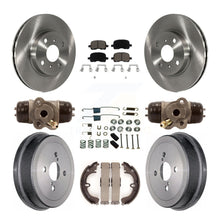 Load image into Gallery viewer, Front Rear Brake Rotor Ceramic Pad And Drum Kit (9Pc) For Toyota Corolla Non-ABS