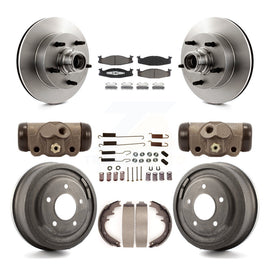 Kit de tambour de plaquettes en céramique de Rotors de frein avant et arrière (9 pièces) pour Ford E-150 Econoline Club 