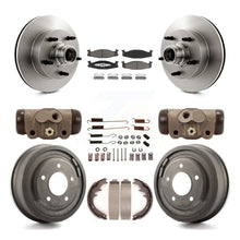 Load image into Gallery viewer, Front Rear Brake Rotors Ceramic Pad Drum Kit (9Pc) For Ford E-150 Econoline Club