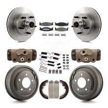 Charger l&#39;image dans la galerie, Kit de tambour de plaquettes en céramique de Rotors de frein avant et arrière (9 pièces) pour Ford E-150 Econoline Club 