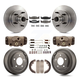 Kit de tambour à plaquettes en céramique, Rotors de frein à disque avant et arrière (9 pièces) pour Ford E-150 Econoline 