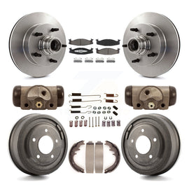 Kit de tambour à plaquettes en céramique, Rotors de frein à disque avant et arrière (9 pièces) pour Ford E-150 Econoline 