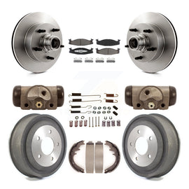 Kit de tambour de plaquettes en céramique de rotors de frein avant et arrière (9 pièces) pour Ford E-150 Econoline Club 