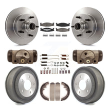 Charger l'image dans la galerie, Kit de tambour à plaquettes en céramique, Rotors de frein à disque avant et arrière (9 pièces) pour Ford E-150 Econoline 