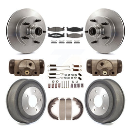 Kit de tambour à plaquettes en céramique, Rotors de frein à disque avant et arrière (9 pièces) pour Ford E-150 Econoline 