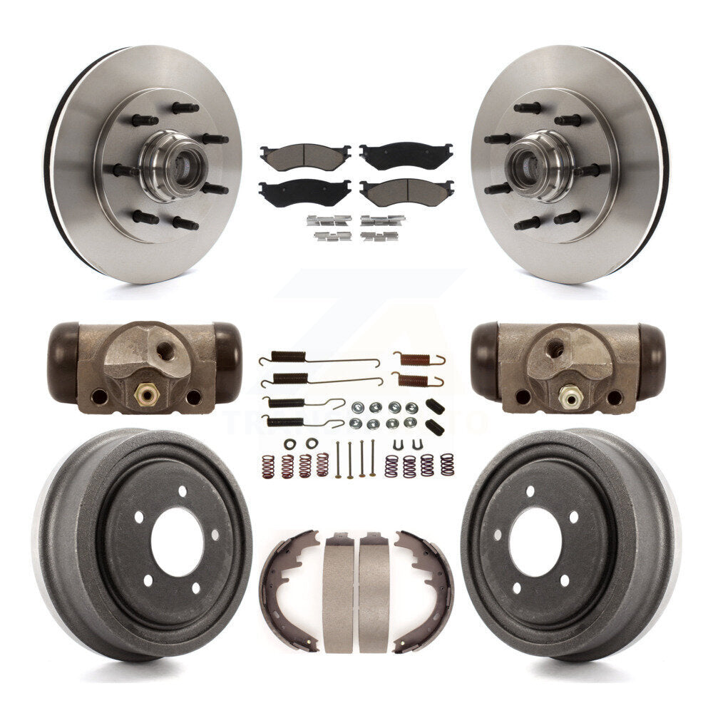 [Front+Rear] 1999 Ford F-150 RWD Premium OE Brake Kit & Ceramic Pads For Max Braking