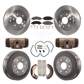 Front Rear Brake Rotor Ceramic Pad & Drum Kit (9Pc) For Chevrolet Silverado 1500