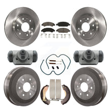 Charger l&#39;image dans la galerie, Front Rear Brake Rotor Ceramic Pad &amp; Drum Kit (9Pc) For Chevrolet Silverado 1500