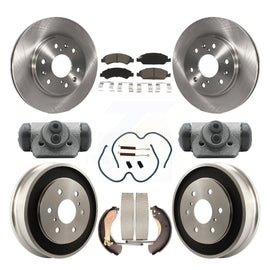 Front Rear Brake Rotor Ceramic Pad & Drum Kit (9Pc) For Chevrolet Silverado 1500